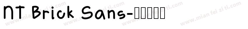NT Brick Sans字体转换